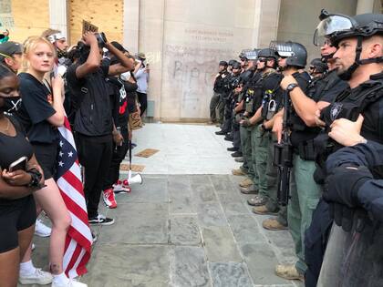 La grieta en la protesta.