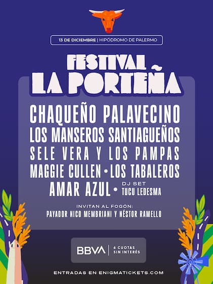 La grilla completa de artistas de la nueva edición del Festival La Porteña en el Hipódromo de Palermo