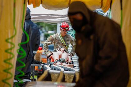 La Guardia Nacional estuvo en St. Louis realizando simulacros de acción en caso de terremotos