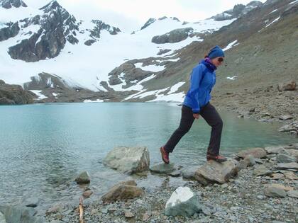 Una imágen de archivo de la laguna de los Témpanos, meta de un trekking casi desde la misma ciudad de Ushuaia.