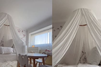 La habitación de Anita cuenta con un mosquitero (Foto Instagram @pampitaoficial)