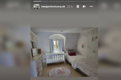 La habitación de los hijos de Vicuña (Foto Instagram @benjaminvicuna.ok)