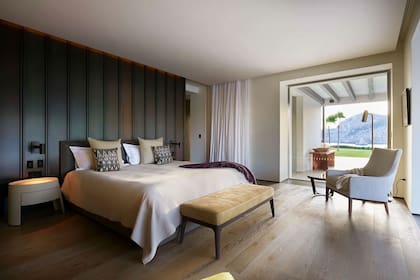 La habitación principal de la mansión de Messi