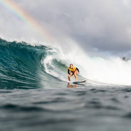 La hawaiana Carissa Moore tendrá que esperar por su próxima rival. Crédito: Twitter