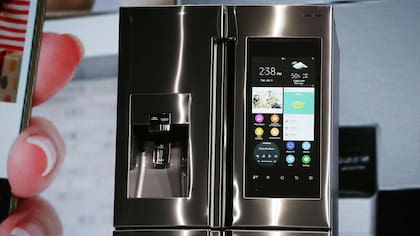 La heladera con pantalla táctil de Samsung