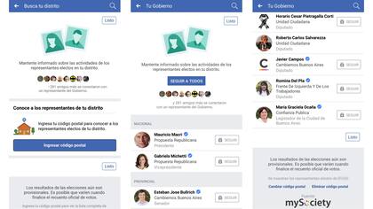 La herramienta de Facebook para ver los perfiles autorizados de los políticos