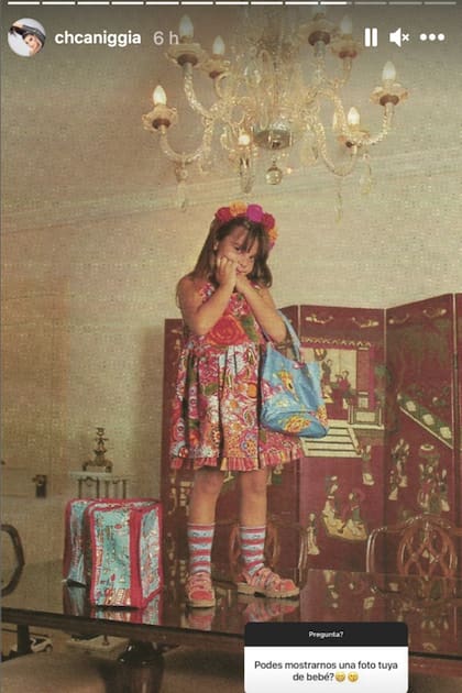 La hija de Mariana Nannis y Claudio Paul Caniggia mostró una foto de cuando era una niña