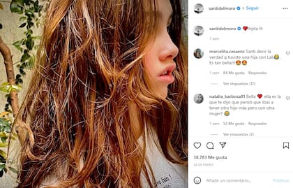 La hija de Santiago del Moro, ¿se parece a Lali Espósito? (Foto: Instagram)