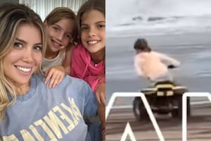 La hija de Wanda Nara manejó un cuatricilo sin casco