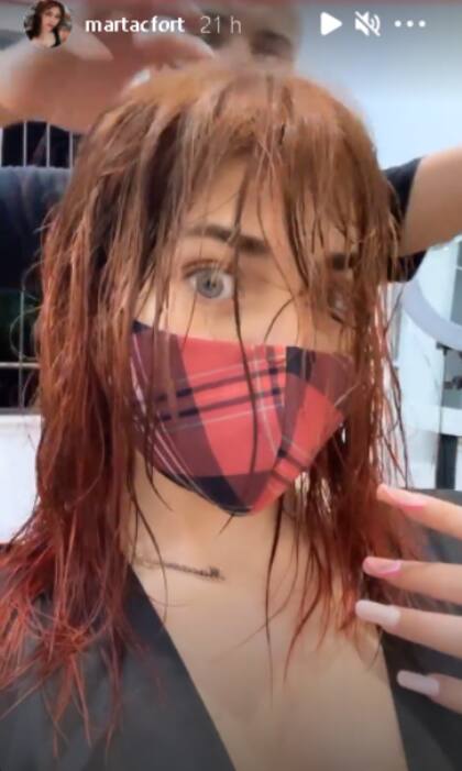 La hija del empresario compartió el "make over" que hizo con su pelo. Fuente: Instagram