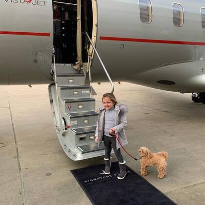 La hija del expresidente de la Fórmula 1 Bernie Ecclestone publicó una foto antes de su partida en Instagram