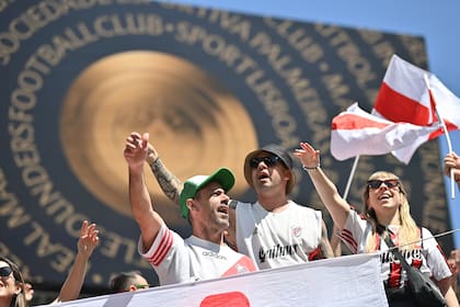 La hinchada de River en Seattle