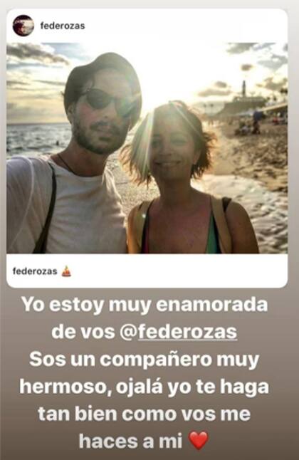 La historia de Carla Conte con una declaración de amor pública a su novio