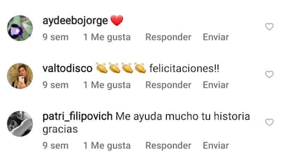 La historia de Florencia también se compartió en el grupo de Instagram de la comunidad