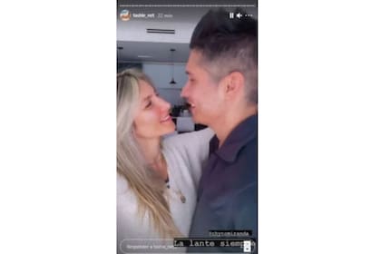 La historia de Instagram que compartió la esposa de Chyno Miranda para mostrar el avance. Imagen: @tashie_net