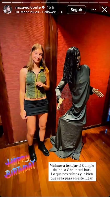La historia de Instagram que Mica le dedicó a Indiana
