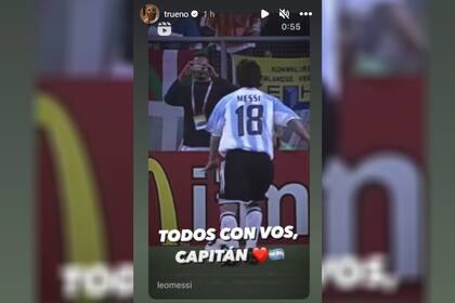 La historia de Trueno en apoyo a Lionel Messi