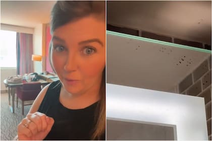 La historia de una tiktoker que encontró rastros de sangre en la habitación de un hotel de Las Vegas
