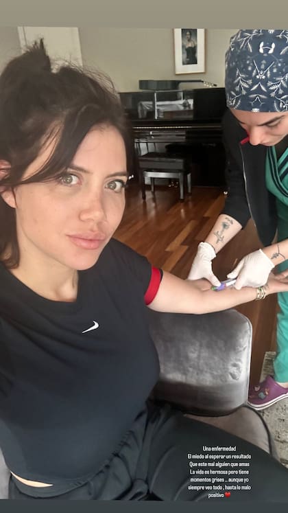 La historia de Wanda Nara hablando sobre su salud desde Turquía