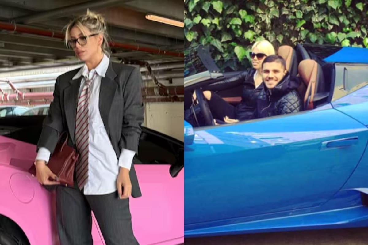 ¿Wanda Nara pintó de rosa el Lamborghini de Mauro Icardi?