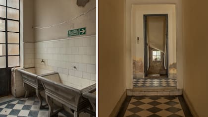 Pisos dameros recorren el interior de la casa