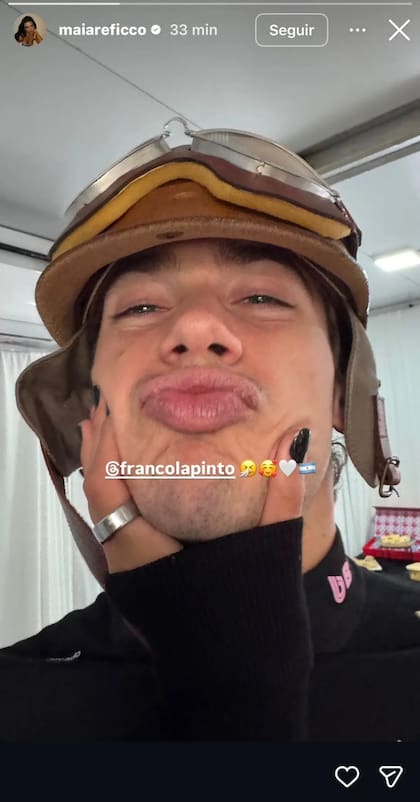 La historia que compartió Maia Reficco de Franco Colapinto