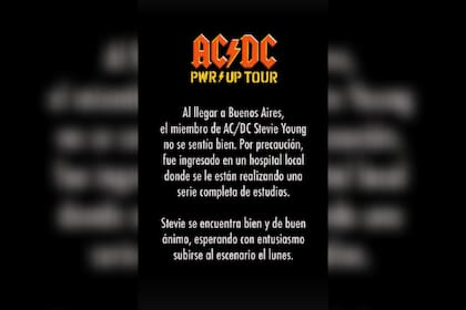 Stevie Young, AC/DC Guitarist, is Hospitalized in Buenos Aires