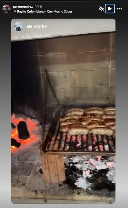 La historia que subió Turko a su Instagram la noche del accidente.