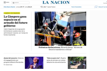 La home actual de lanacion.com (LN9)