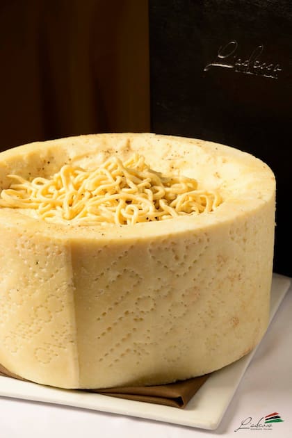 La horma de queso para hacer los Cacio e Pepe