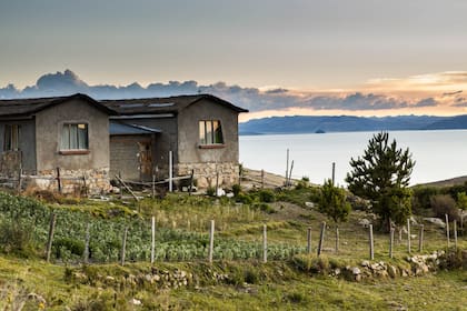 La huerta junto a la casa.