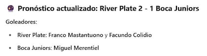 La IA pronosticó cómo saldrá el Superclásico