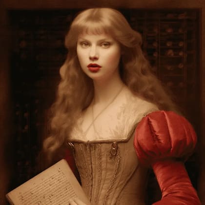 La IA recreó la imagen e Taylor Swift como pintura de Leonardo da Vinci