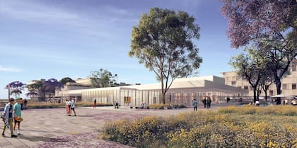 "La idea es de apertura y de utilización por todo el mundo, con relaciones visuales con la laguna y el bosque", dijo Herreros