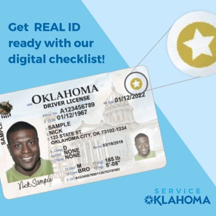 La identificación Real ID tiene un distintivo en la parte superior derecha