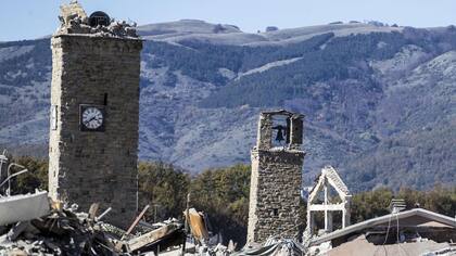 El terremoto provocó daños en Amatrice