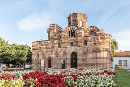 La iglesia de San Pantokrator en Nessebar, Bulgaria