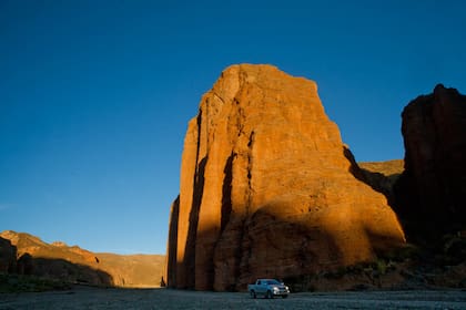 Los altos farallones de la Quebrada de Cabrería, a pocos kilómetros de Santa Catalina..