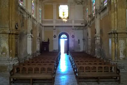 La iglesia está en muy mal estado por dentro