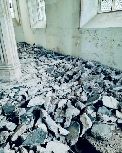 La iglesia fue destruida casi por completo para convertirse en una casa moderna