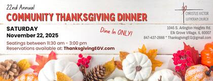 La Iglesia Luterana Christus Victor dará comida gratis en Acción de Gracias en Illinois (Instagram @staterepmussman)