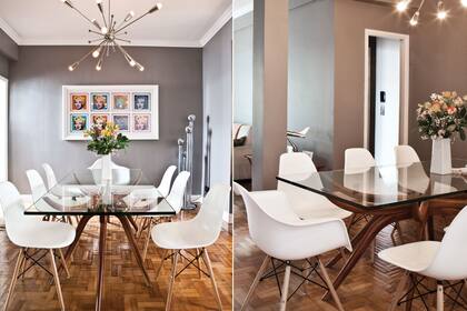 La iluminación es fudamental: no escatimes a la hora de elegir un artefacto para alumbrar el sector de la mesa