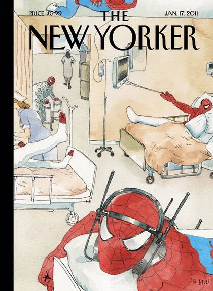 La ilustración de tapa de la revista The New Yorker que representaba los numerosos accidentes ocurridos en la obra
