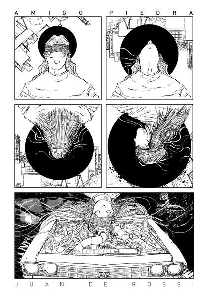 La ilustración del hit "Amigo piedra"