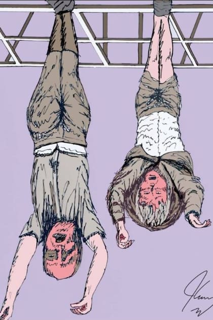 La ilustración que subió Jim Carrey a sus redes sociales y que provocó la indignación de Alessandra Mussolini