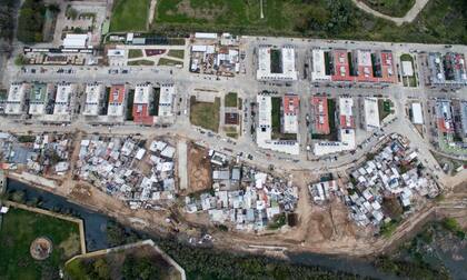 La imagen aérea muestra la transformación de Rodrigo Bueno y el avance de la obra del Nuevo Caminito