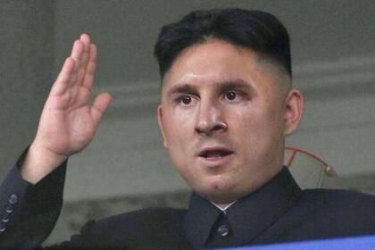 La imagen de La Pulga montada en el cuerpo de Kim Jong-un, líder de Corea del Norte. Crédito: Twitter