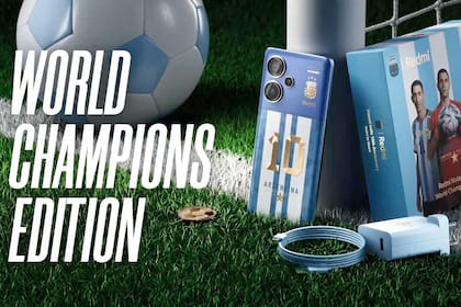 La imagen de la Selección Argentina se utiliza para vender todo tipo de productos, incluyendo celulares