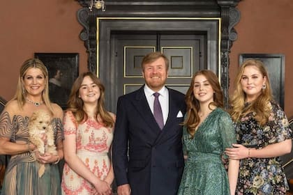 La imagen de la tarjeta de felicitación navideña de la familia Orange