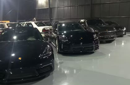 La imagen de las Ferrari en fila